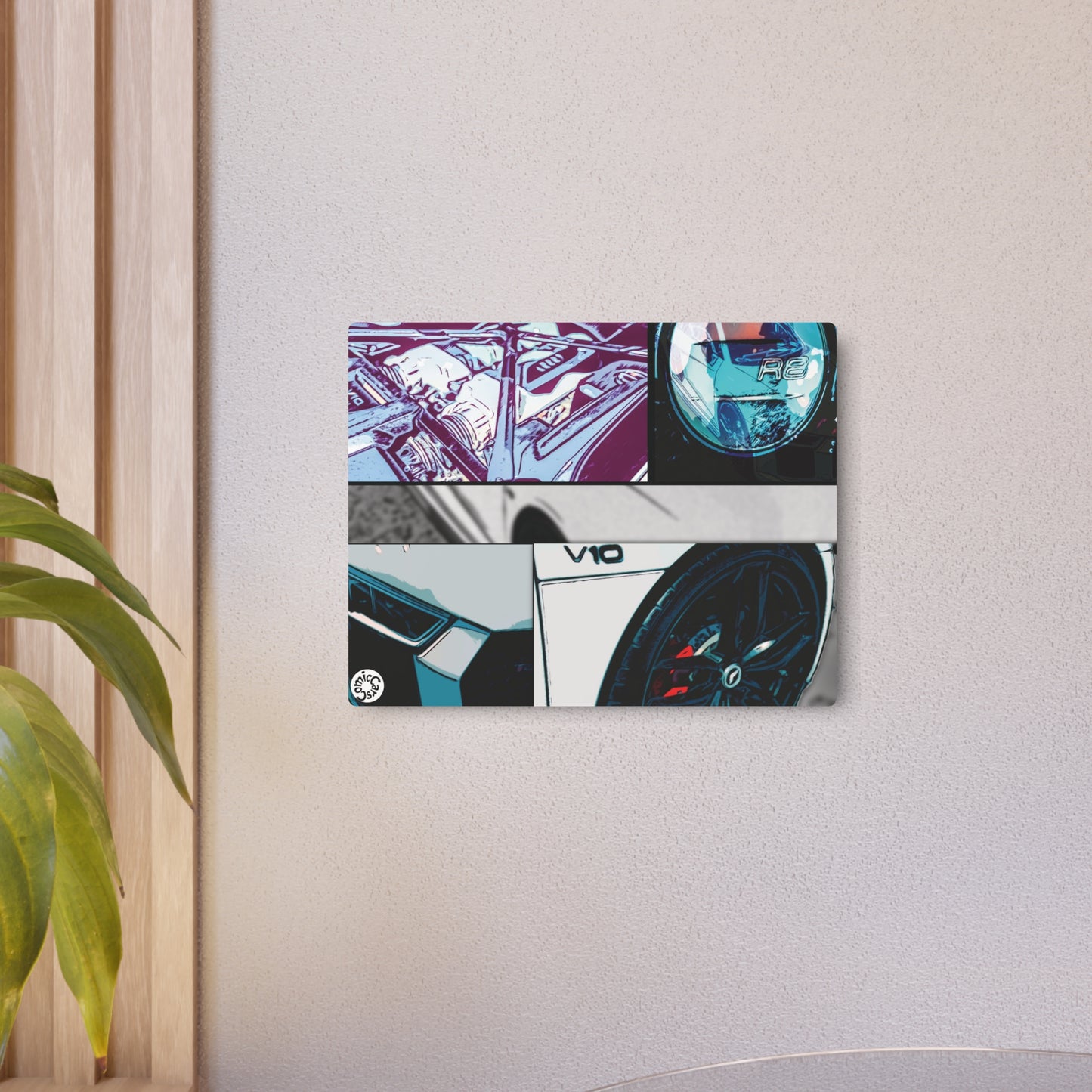 Metal Art Sign German Import Fast Sports Car Design