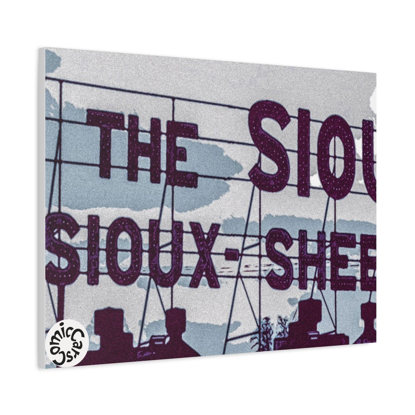 Sioux Falls City Matte Canvas Wall Art Urban Decor