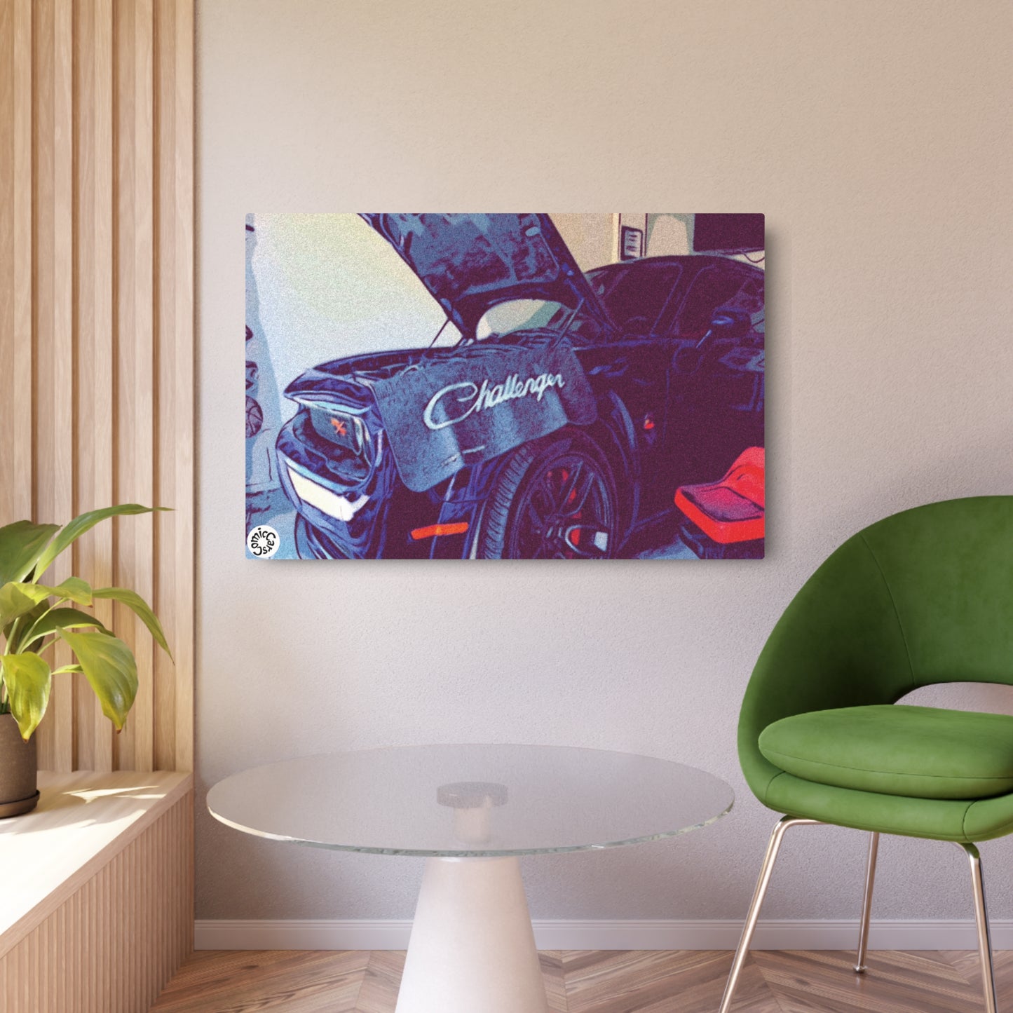 Metal Art Sign Modern Muscle Car Comic Shop Decor