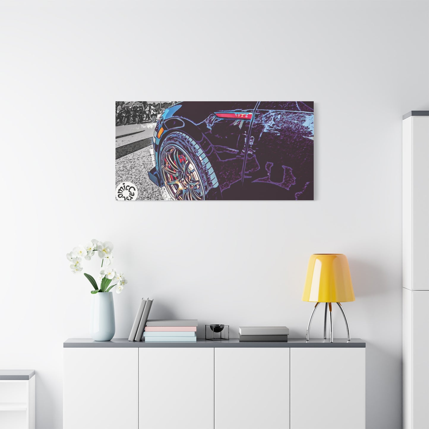 Canvas Print German Import Sports Car Luxury Decor for Car Enthusiasts