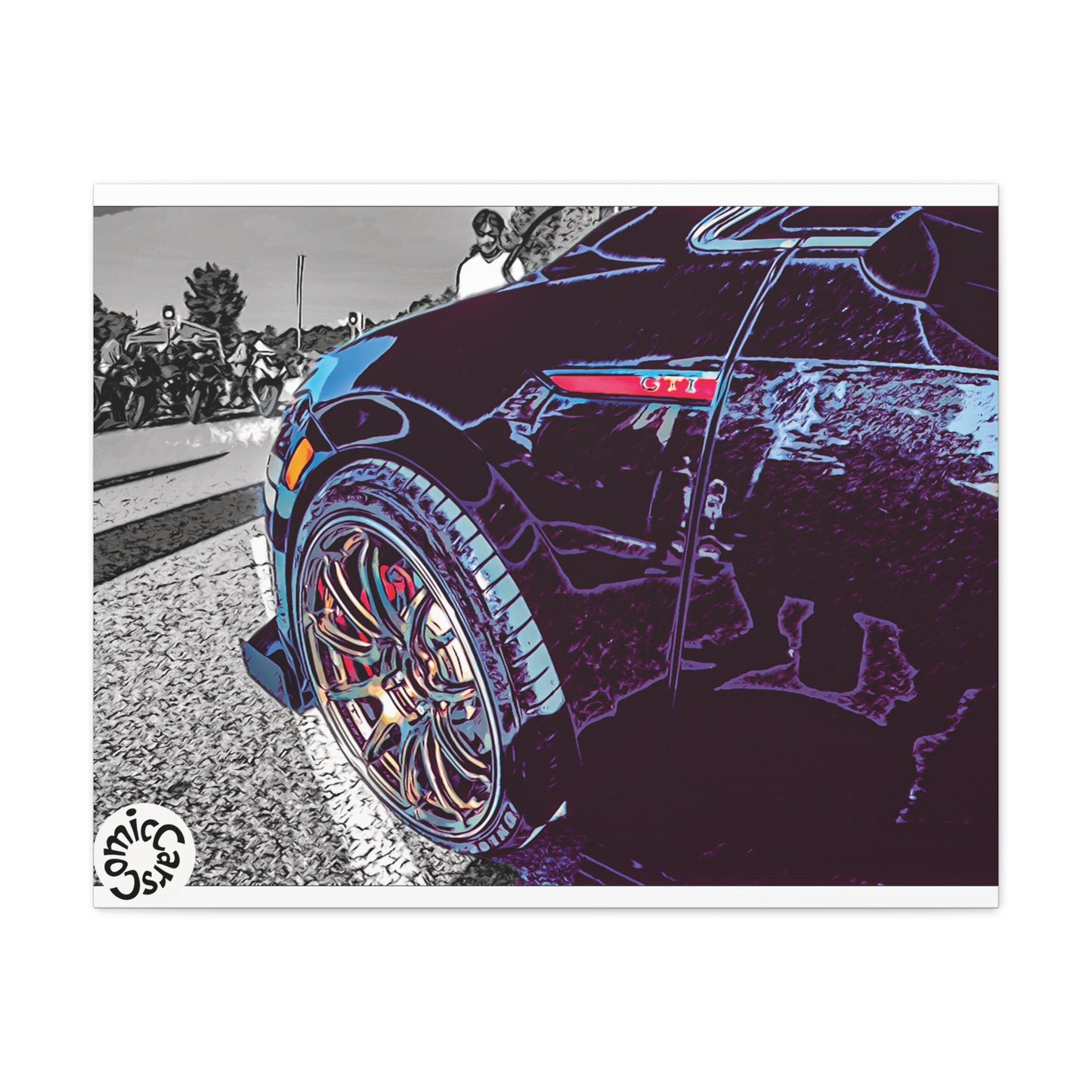 Canvas Print German Import Sports Car Luxury Decor for Car Enthusiasts