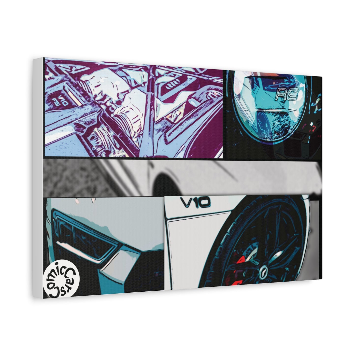 Canvas Print of Fast German Sports Car for Automotive Enthusiasts
