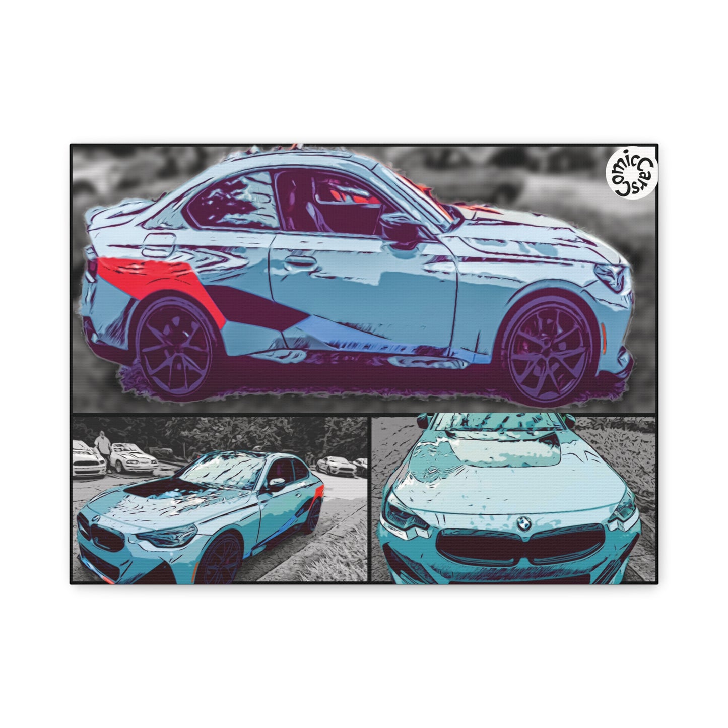 Canvas Print German Sports Car Matte Wall Art Decor