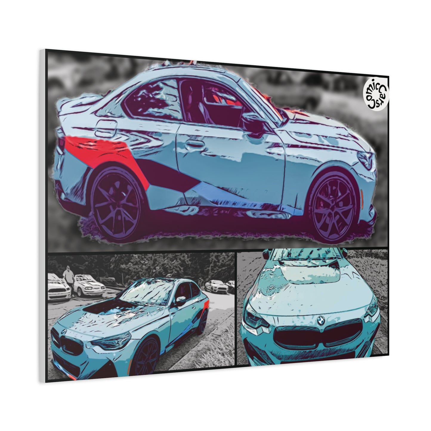 Canvas Print German Sports Car Matte Wall Art Decor