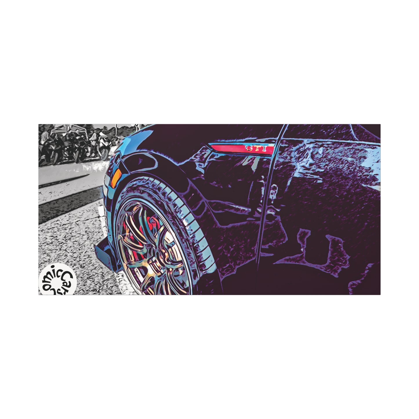 Canvas Print German Import Sports Car Luxury Decor for Car Enthusiasts
