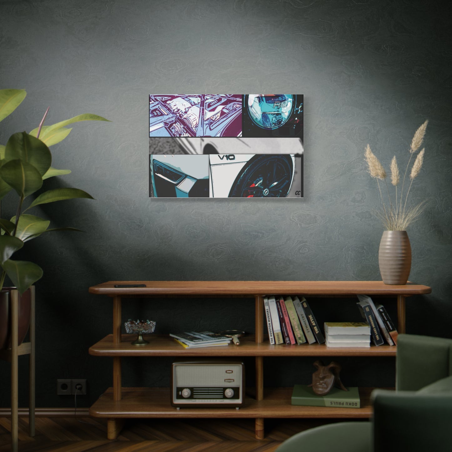 Comic My Ride! Custom Single or Multi-Image Matte Canvas Wall Art featuring YOUR Car!