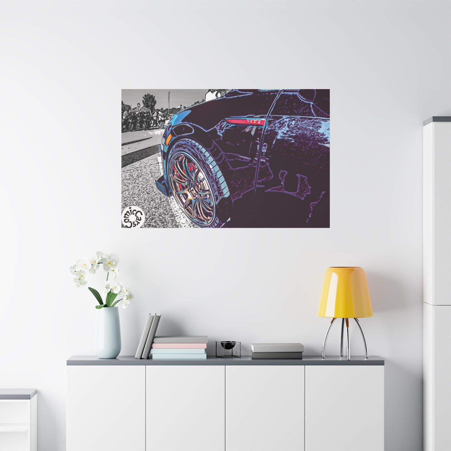 Canvas Print German Import Sports Car Luxury Decor for Car Enthusiasts