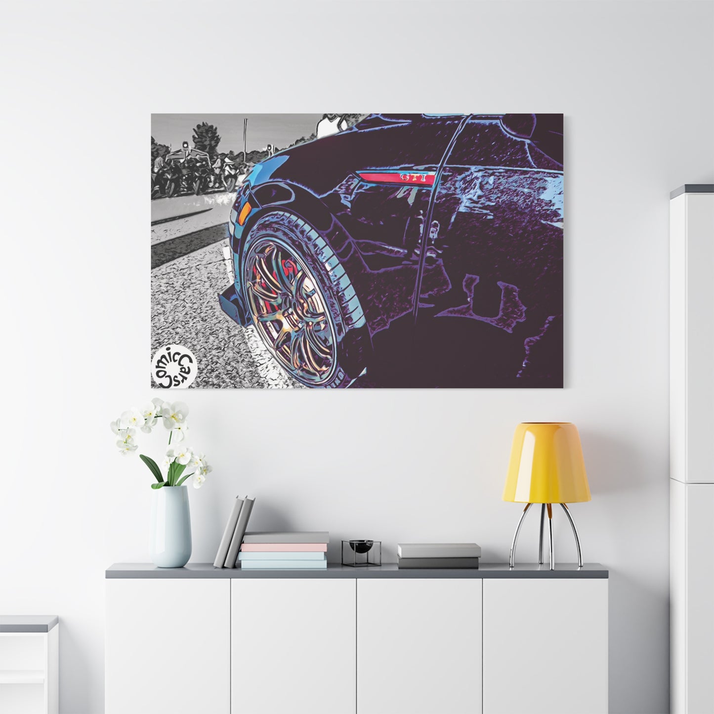 Canvas Print German Import Sports Car Luxury Decor for Car Enthusiasts