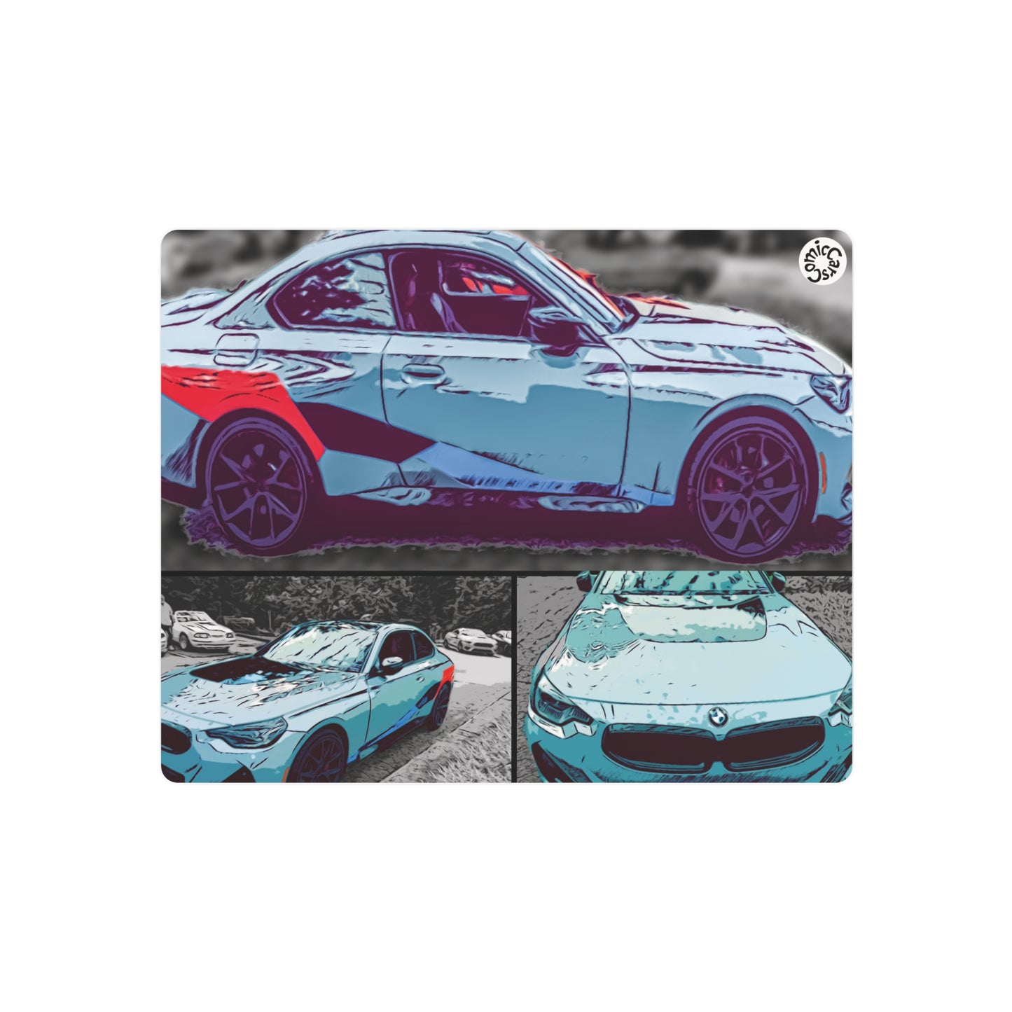 Metal Art Sign German Import Fast Sports Car Design