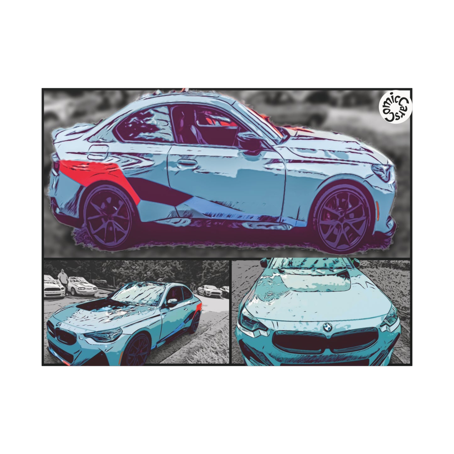Canvas Print German Sports Car Matte Wall Art Decor