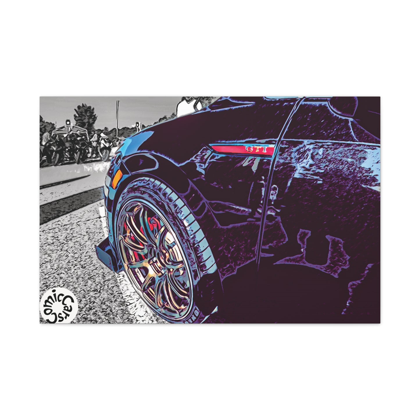 Canvas Print German Import Sports Car Luxury Decor for Car Enthusiasts