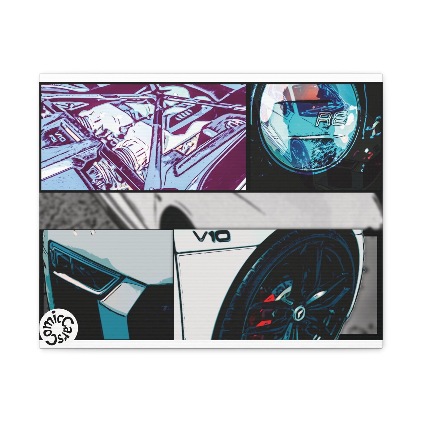 Canvas Print of Fast German Sports Car for Automotive Enthusiasts