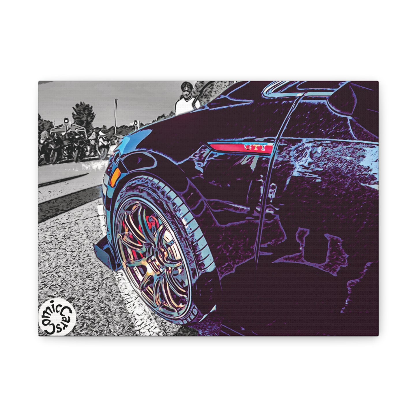 Canvas Print German Import Sports Car Luxury Decor for Car Enthusiasts