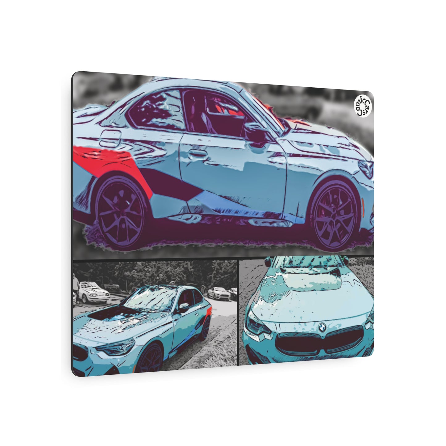Metal Art Sign German Import Fast Sports Car Design