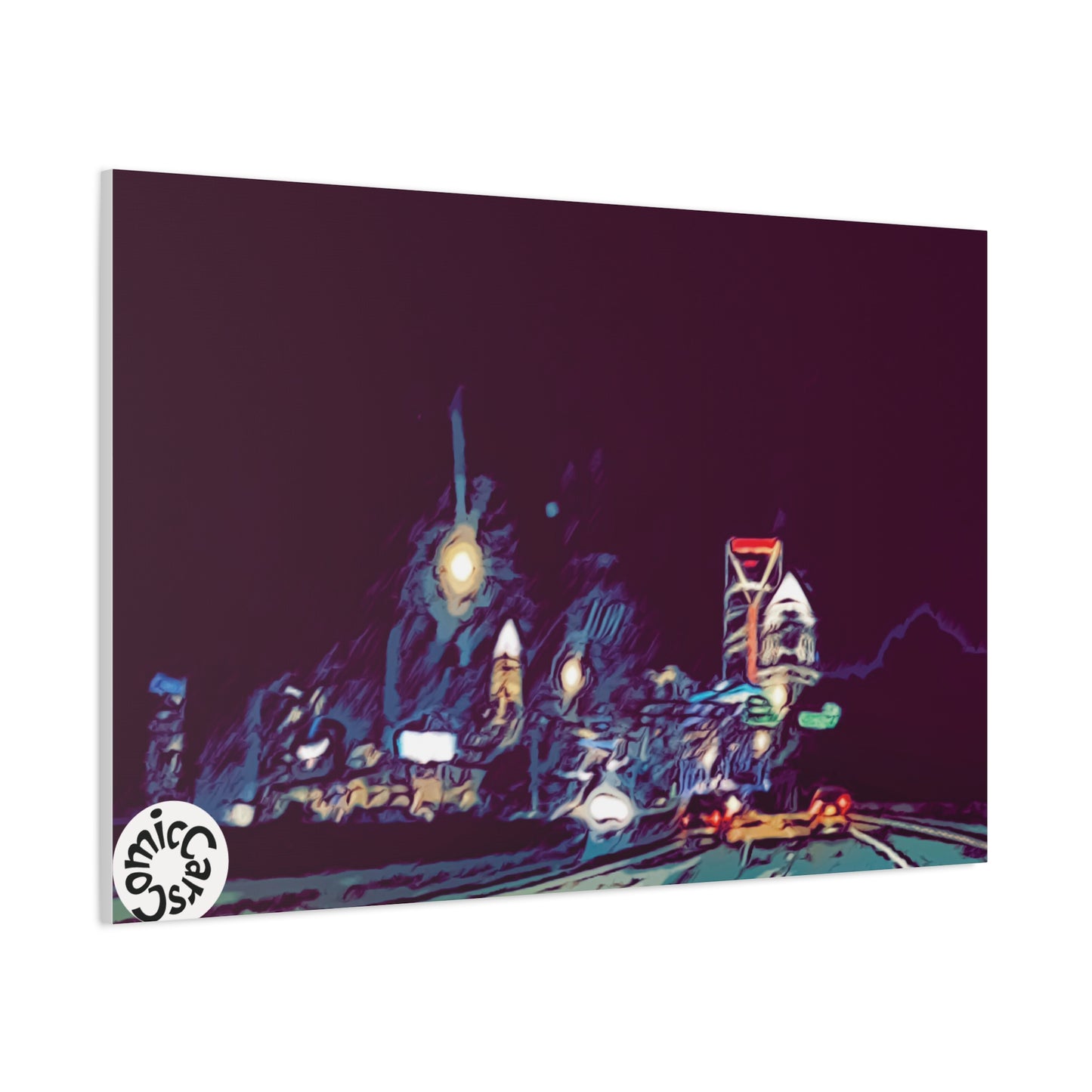 Charlotte Night Cruises City Matte Canvas Wall Art