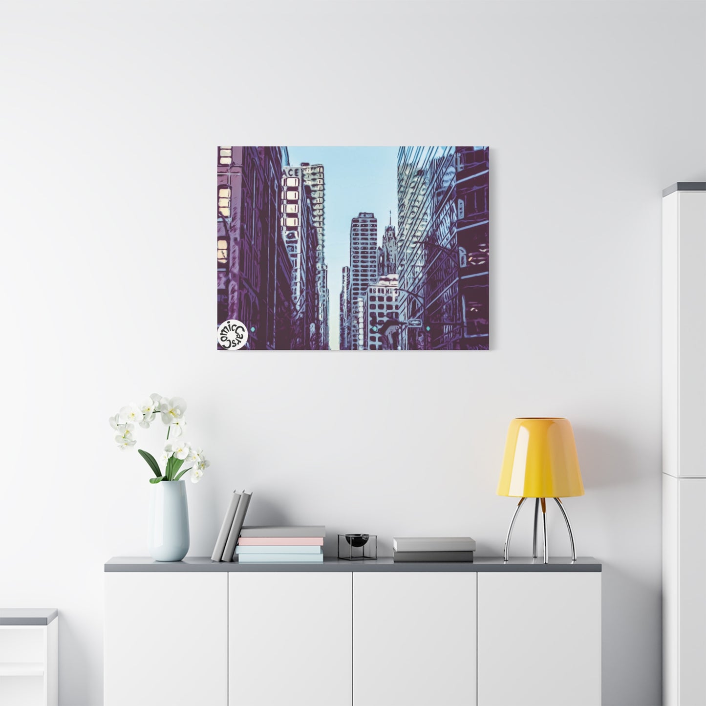 Chi-Town Cruises Matte Canvas Wall Art Urban Decor for Home and Office