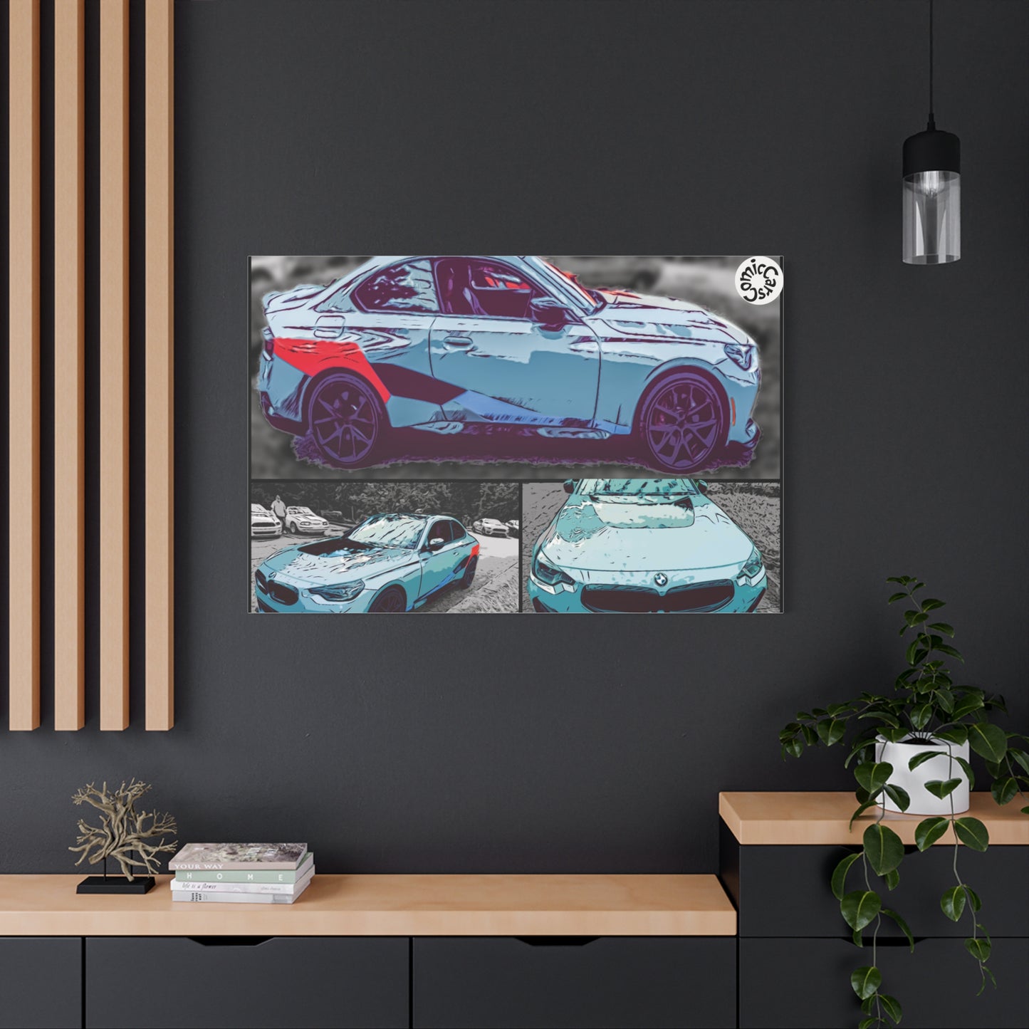 Canvas Print German Sports Car Matte Wall Art Decor