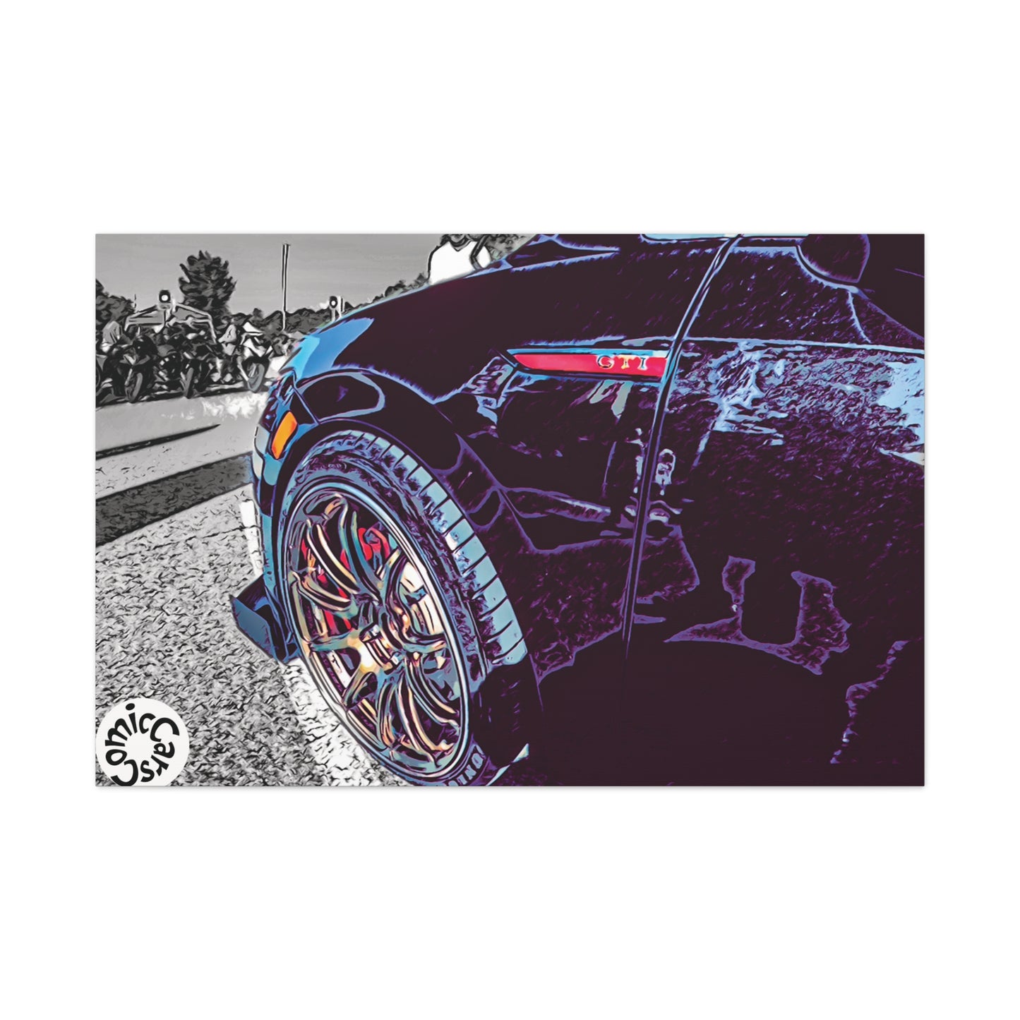 Canvas Print German Import Sports Car Luxury Decor for Car Enthusiasts