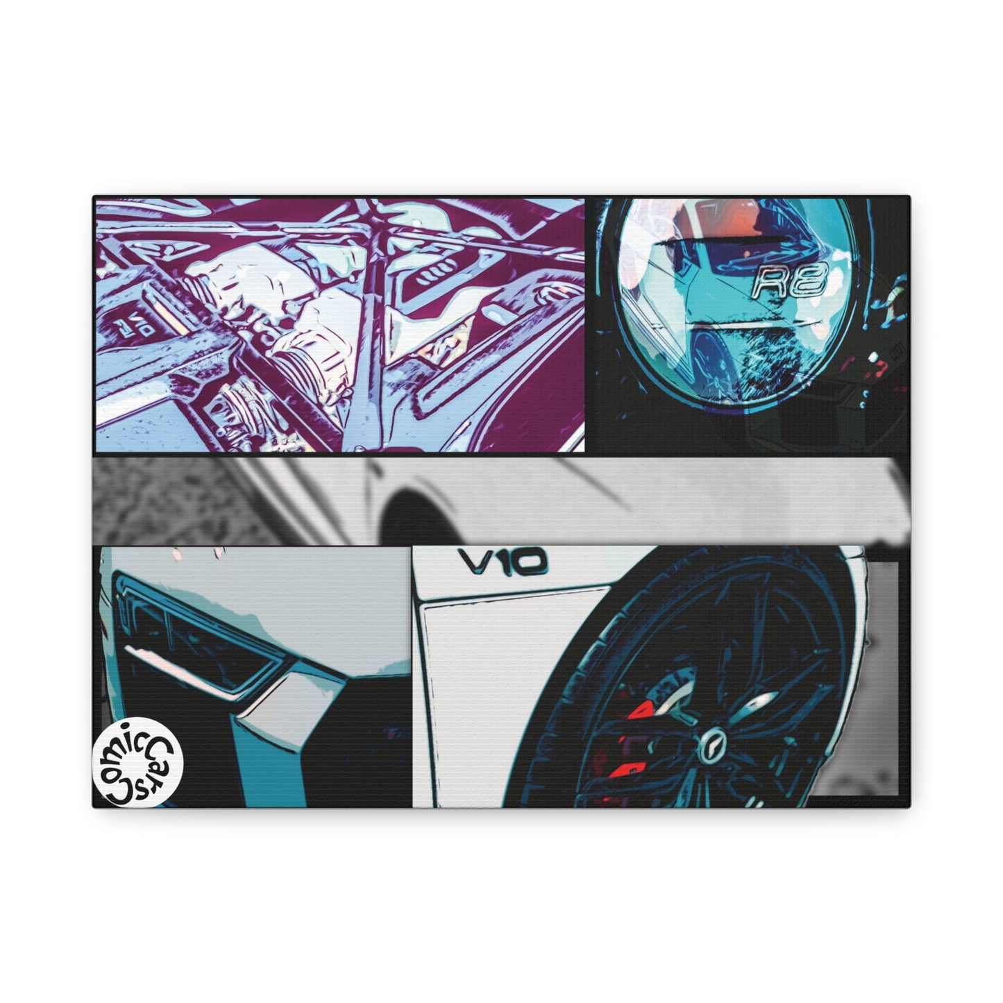 Canvas Print of Fast German Sports Car for Automotive Enthusiasts