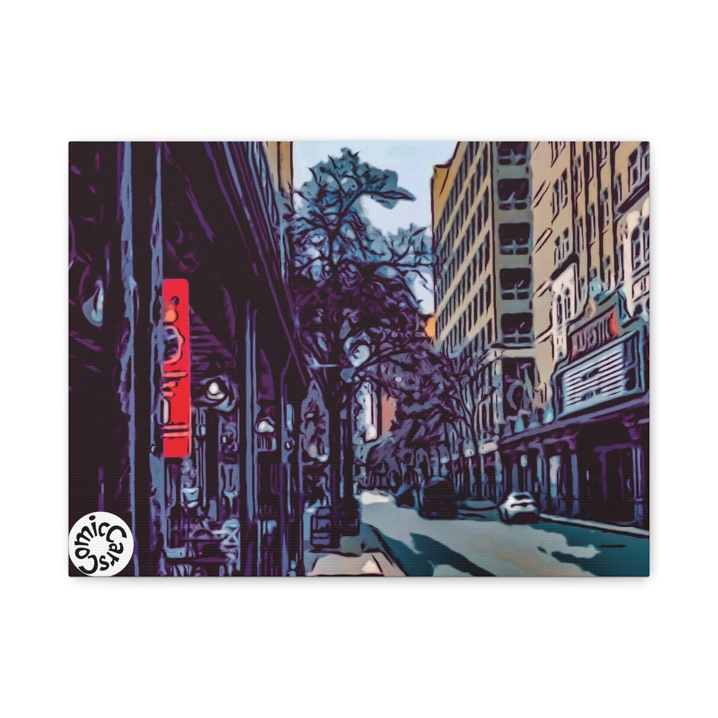 San Antonio Cruises City Matte Canvas Wall Art
