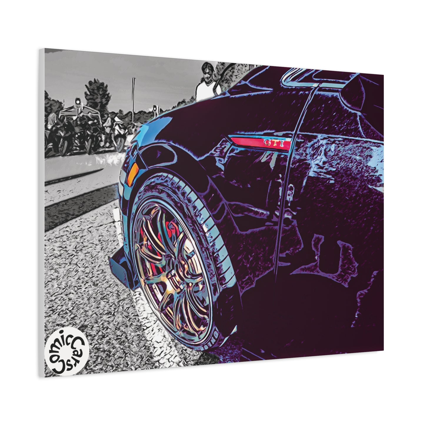 Canvas Print German Import Sports Car Luxury Decor for Car Enthusiasts