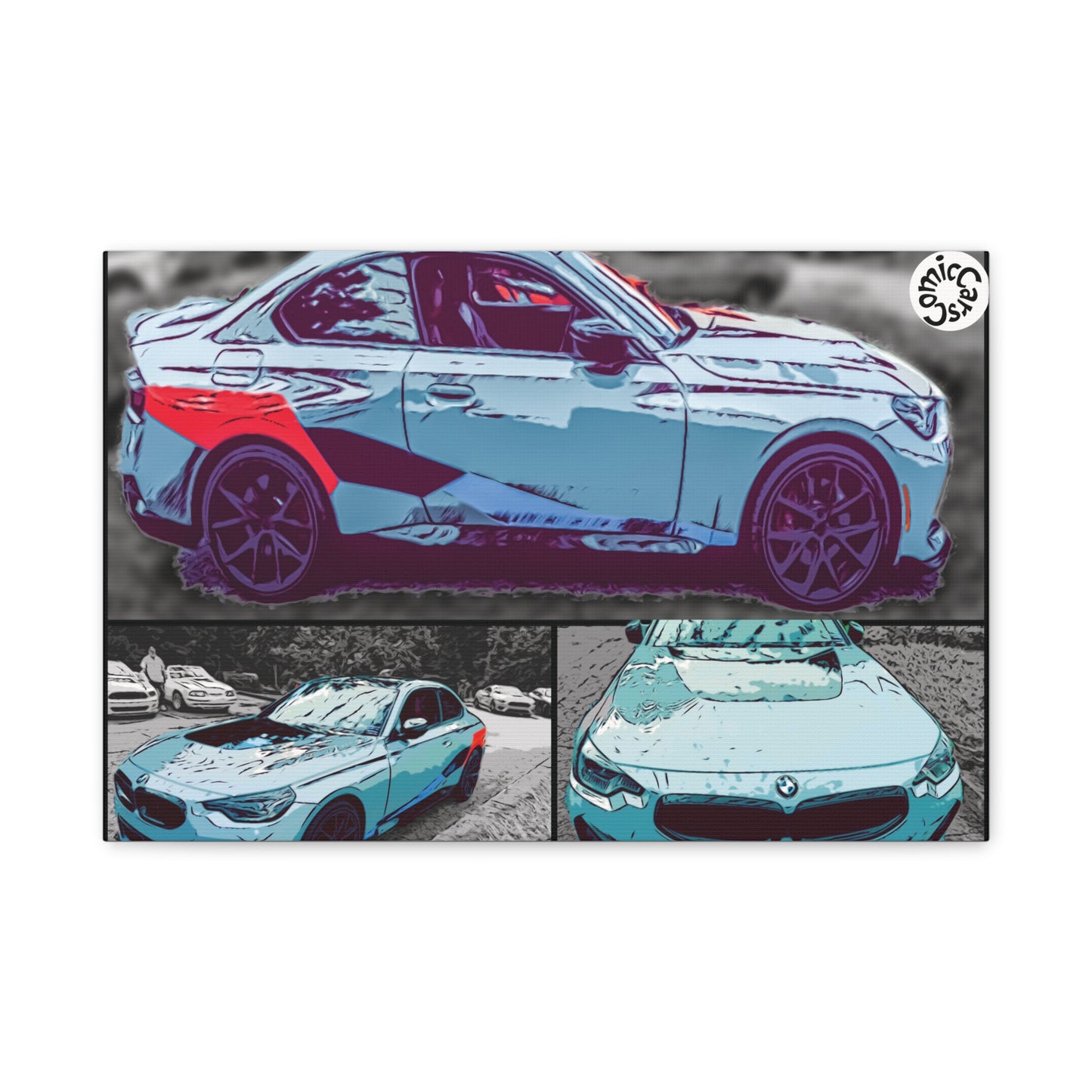 Canvas Print German Sports Car Matte Wall Art Decor