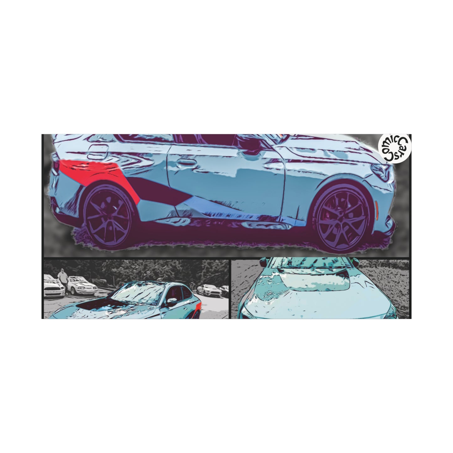 Canvas Print German Sports Car Matte Wall Art Decor