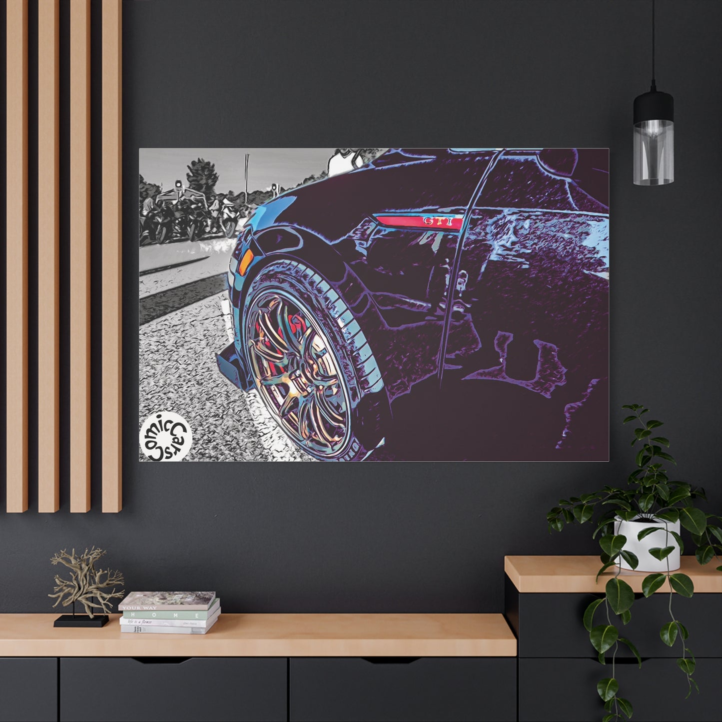 Canvas Print German Import Sports Car Luxury Decor for Car Enthusiasts