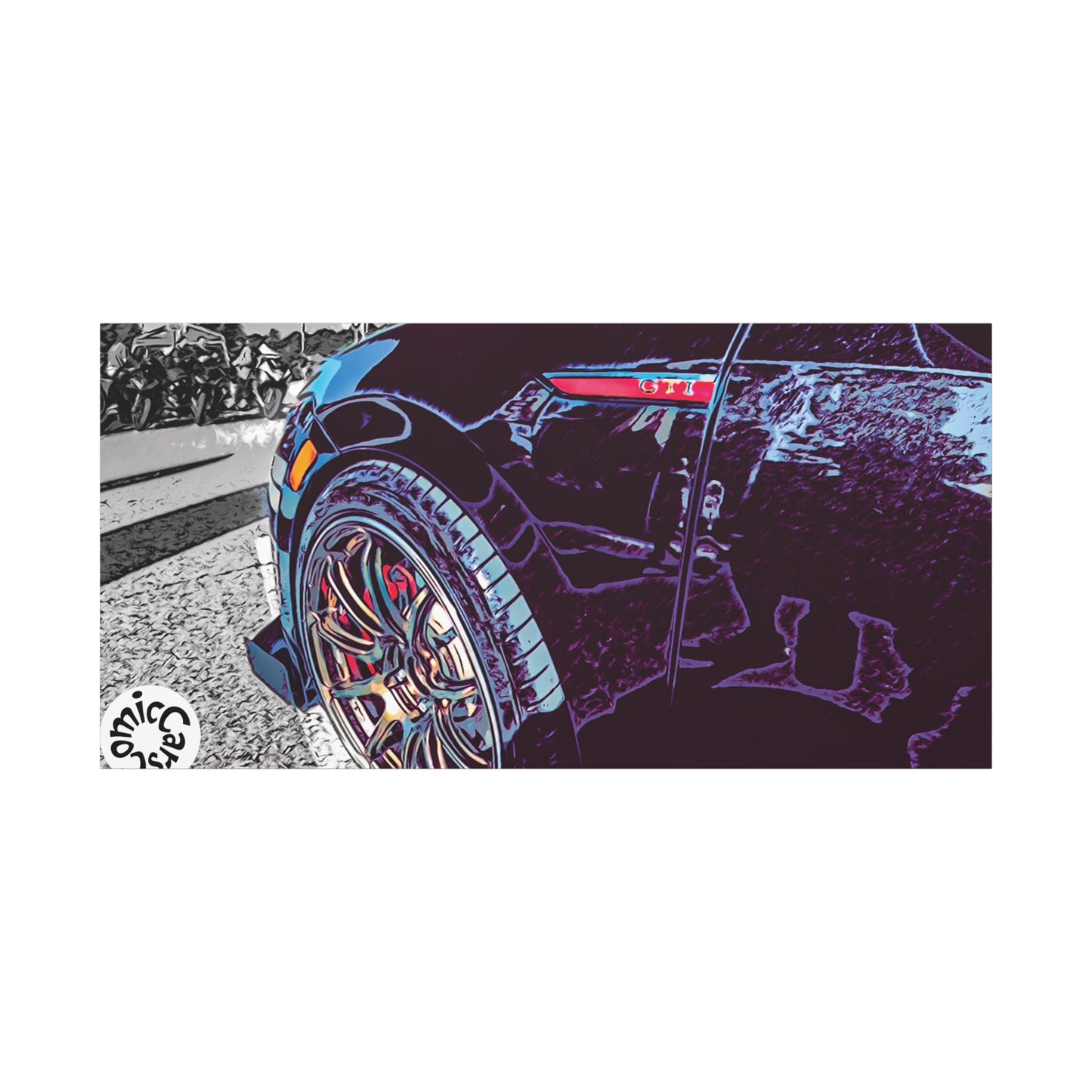 Canvas Print German Import Sports Car Luxury Decor for Car Enthusiasts