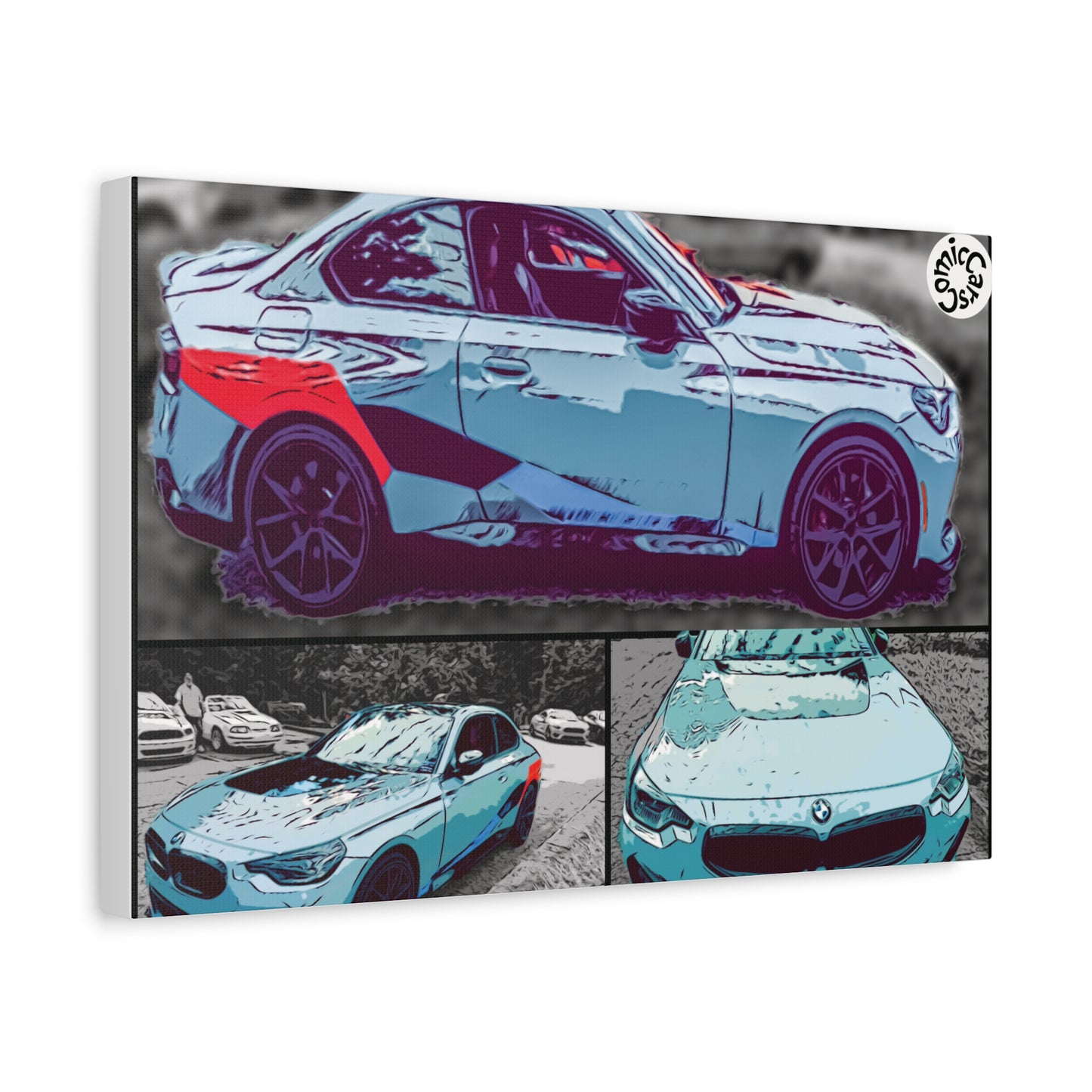 Canvas Print German Sports Car Matte Wall Art Decor