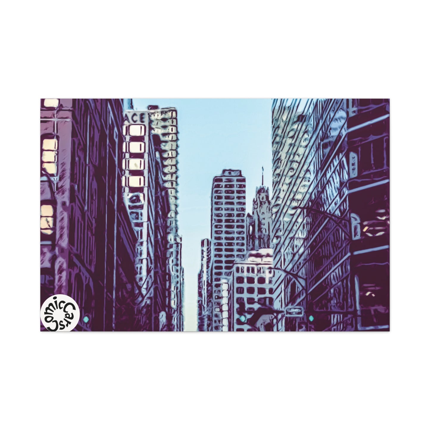 Chi-Town Cruises Matte Canvas Wall Art Urban Decor for Home and Office