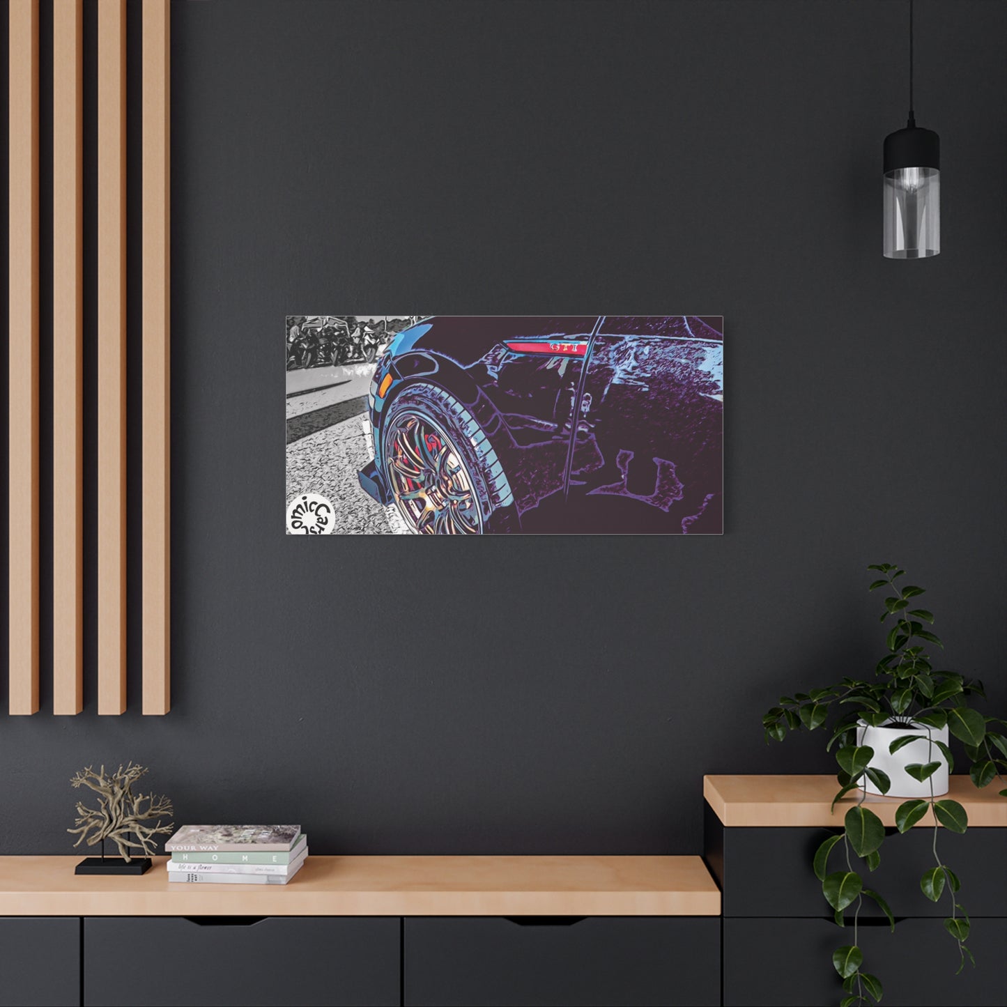 Canvas Print German Import Sports Car Luxury Decor for Car Enthusiasts