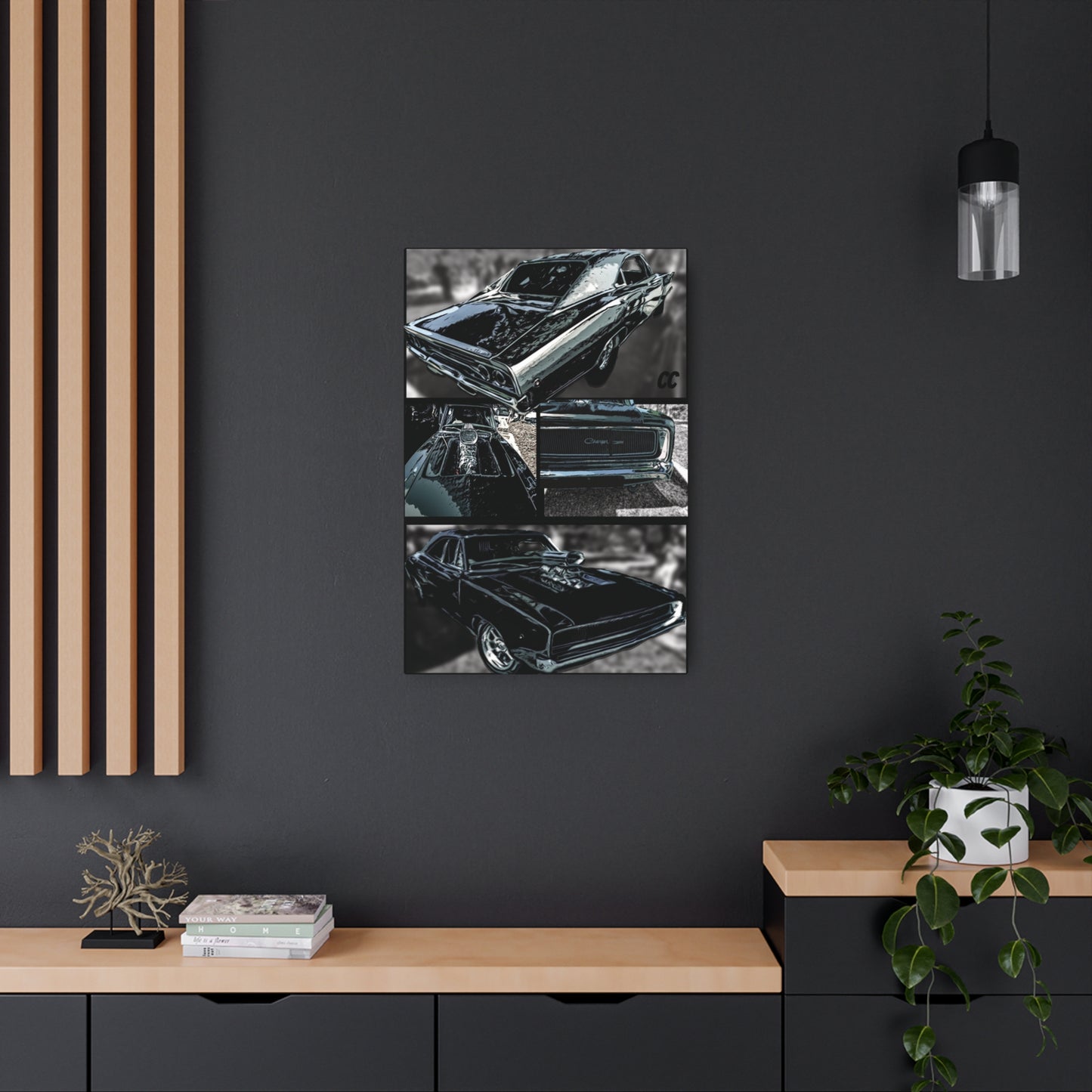 Muscle Car Decor, Metal Art Sign