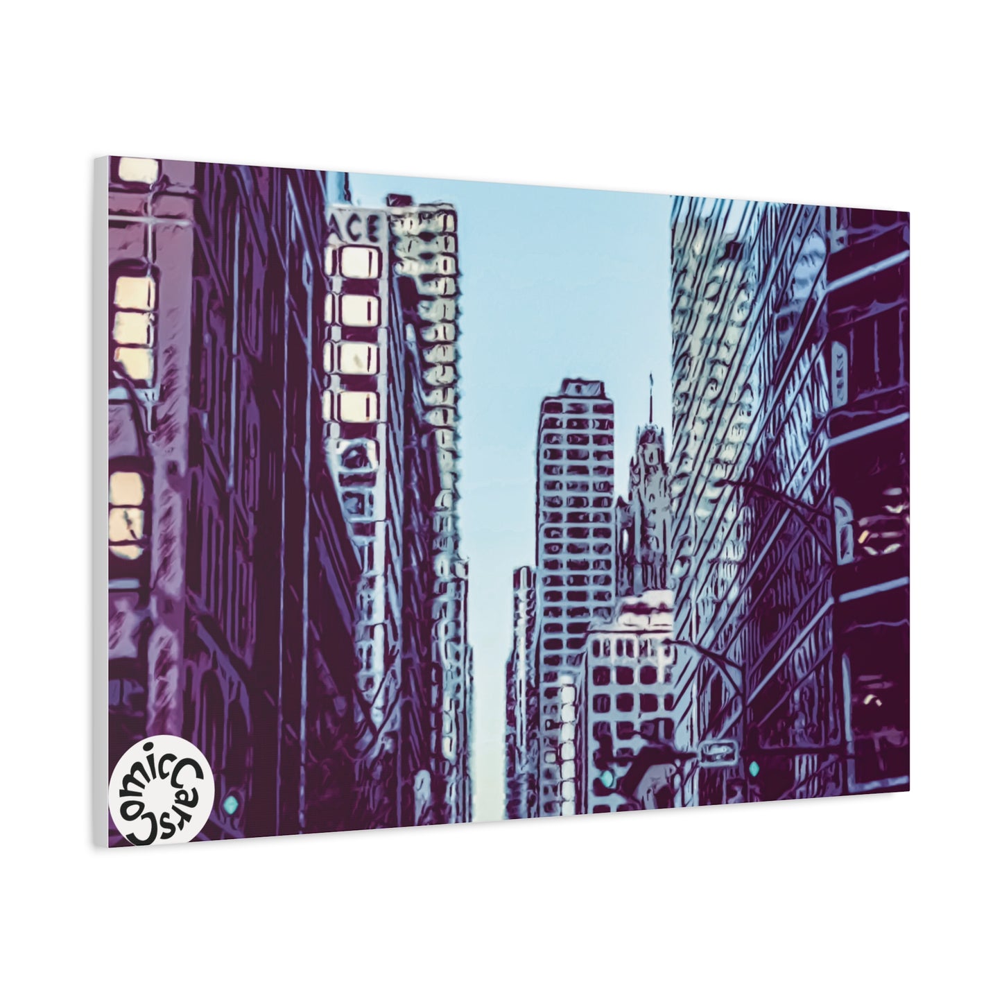 Chi-Town Cruises Matte Canvas Wall Art Urban Decor for Home and Office