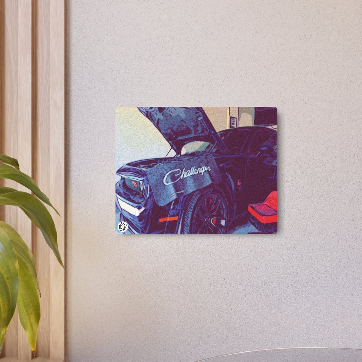 Metal Art Sign Modern Muscle Car Comic Shop Decor