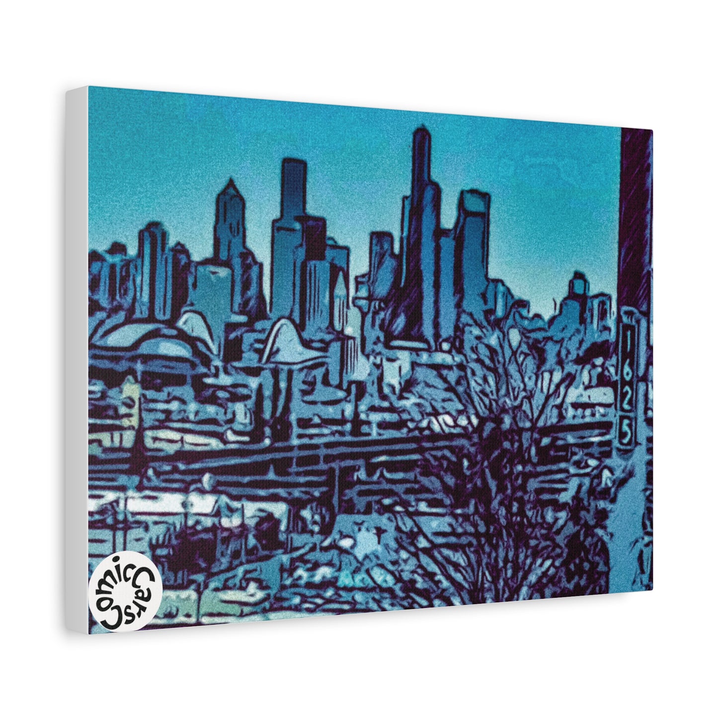 Seattle Cruises City Matte Canvas Wall Art