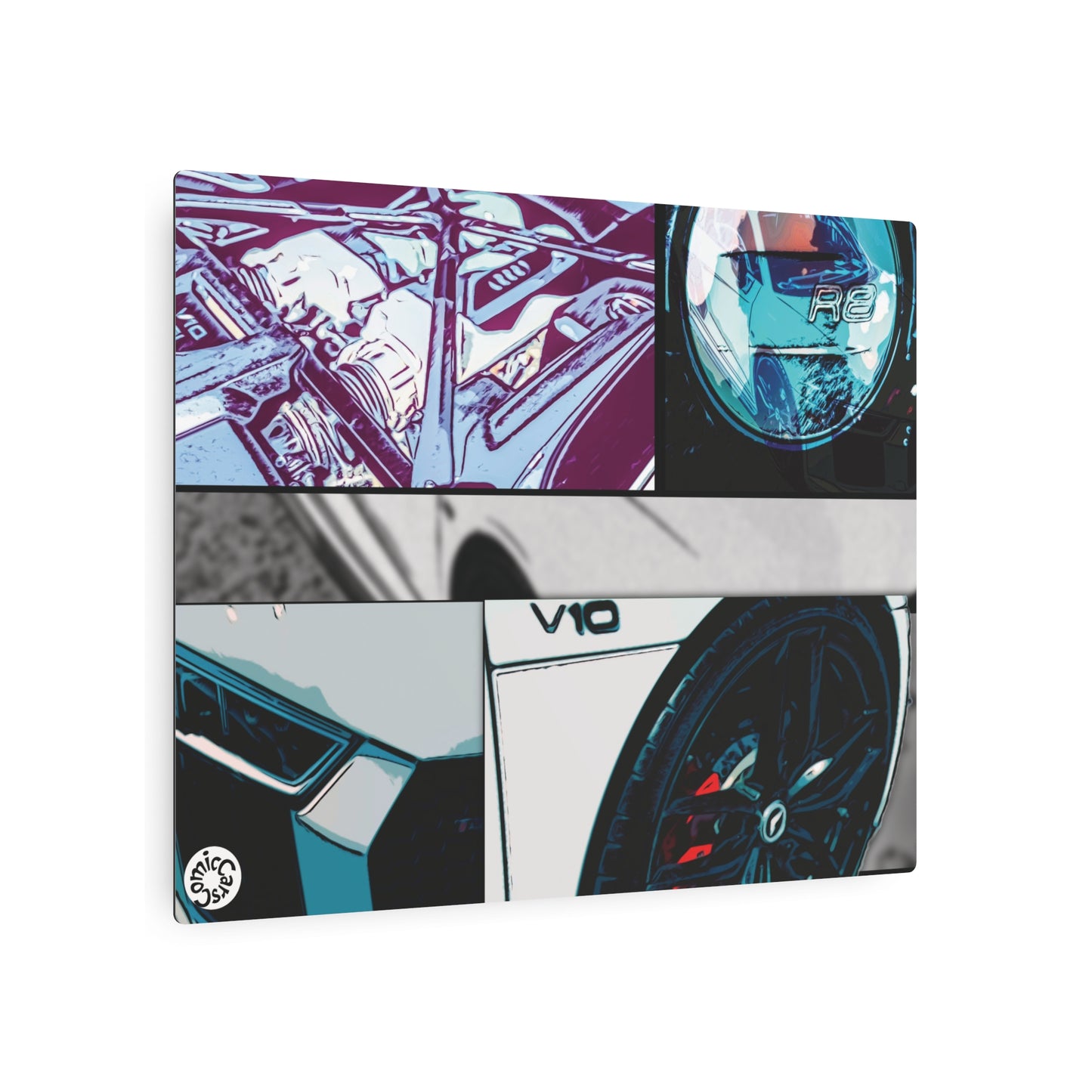 Metal Art Sign German Import Fast Sports Car Design