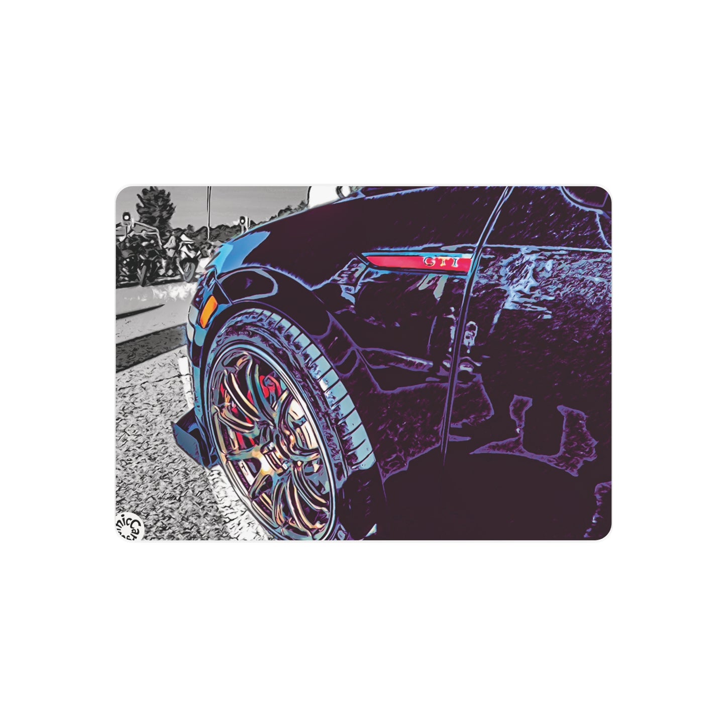 Metal Art Sign German Import Sports Car Wall Decor