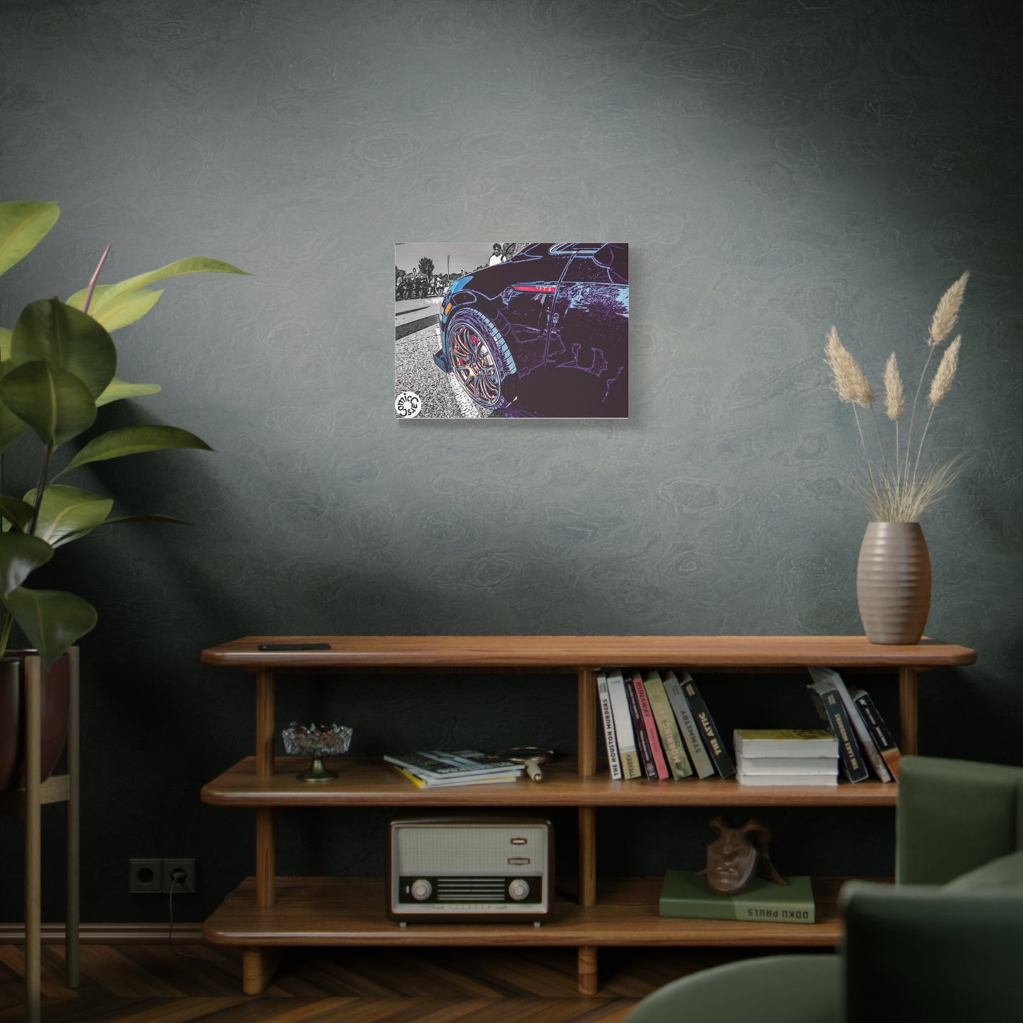 Canvas Print German Import Sports Car Luxury Decor for Car Enthusiasts