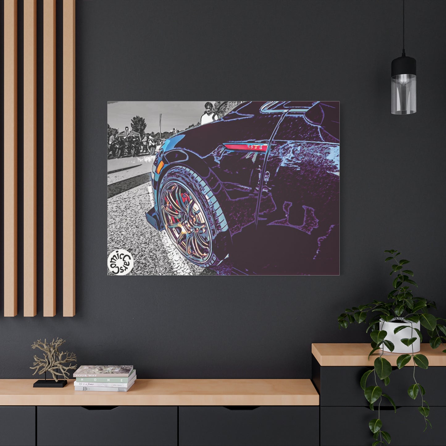 Canvas Print German Import Sports Car Luxury Decor for Car Enthusiasts