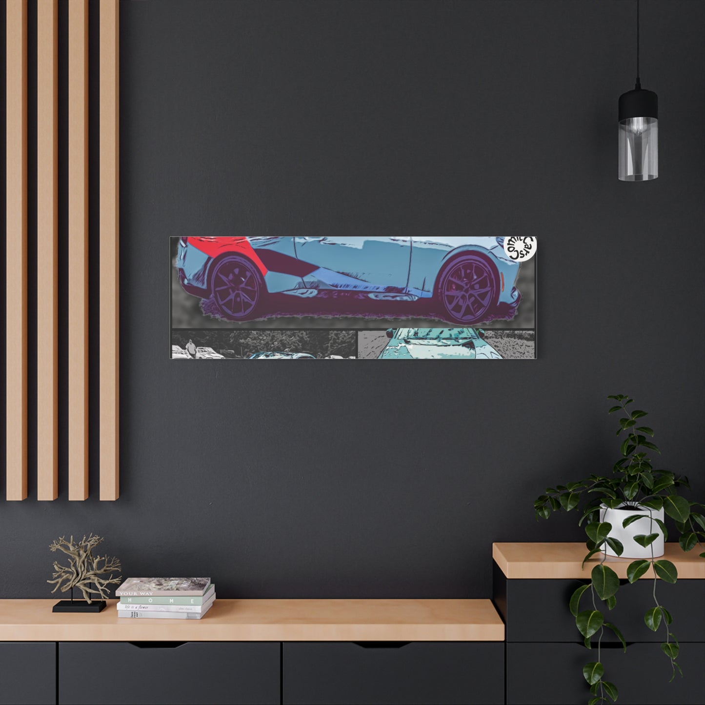 Canvas Print German Sports Car Matte Wall Art Decor