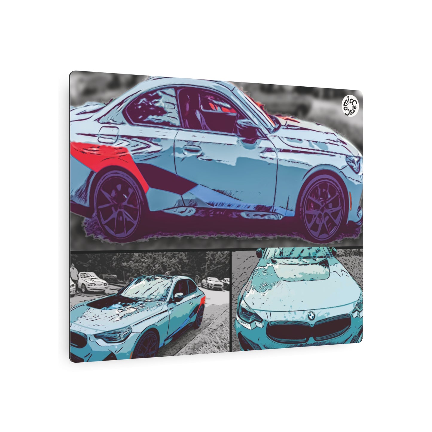 Metal Art Sign German Import Fast Sports Car Design