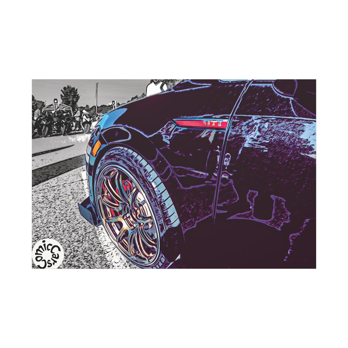 Canvas Print German Import Sports Car Luxury Decor for Car Enthusiasts