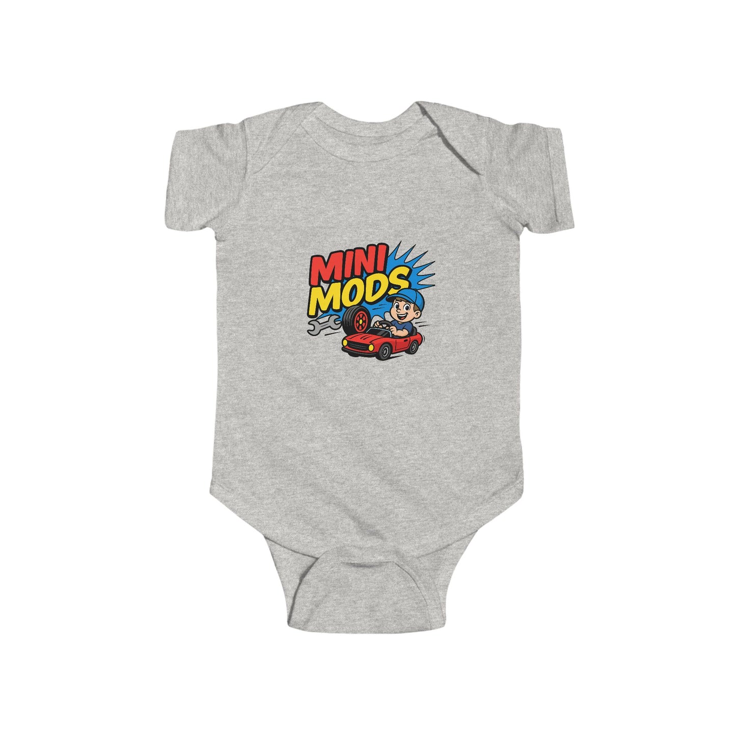 Playful Toddler Bodysuit with 'Mini Mods' Graphic