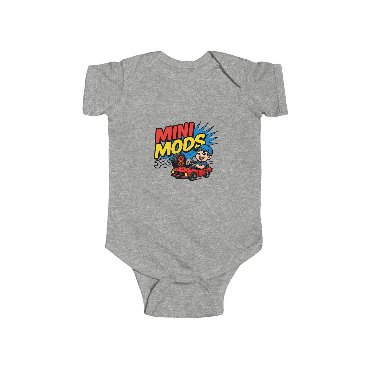 Playful Toddler Bodysuit with 'Mini Mods' Graphic