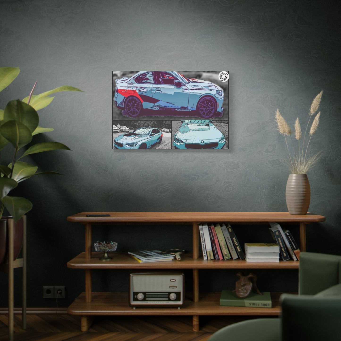 Canvas Print German Sports Car Matte Wall Art Decor