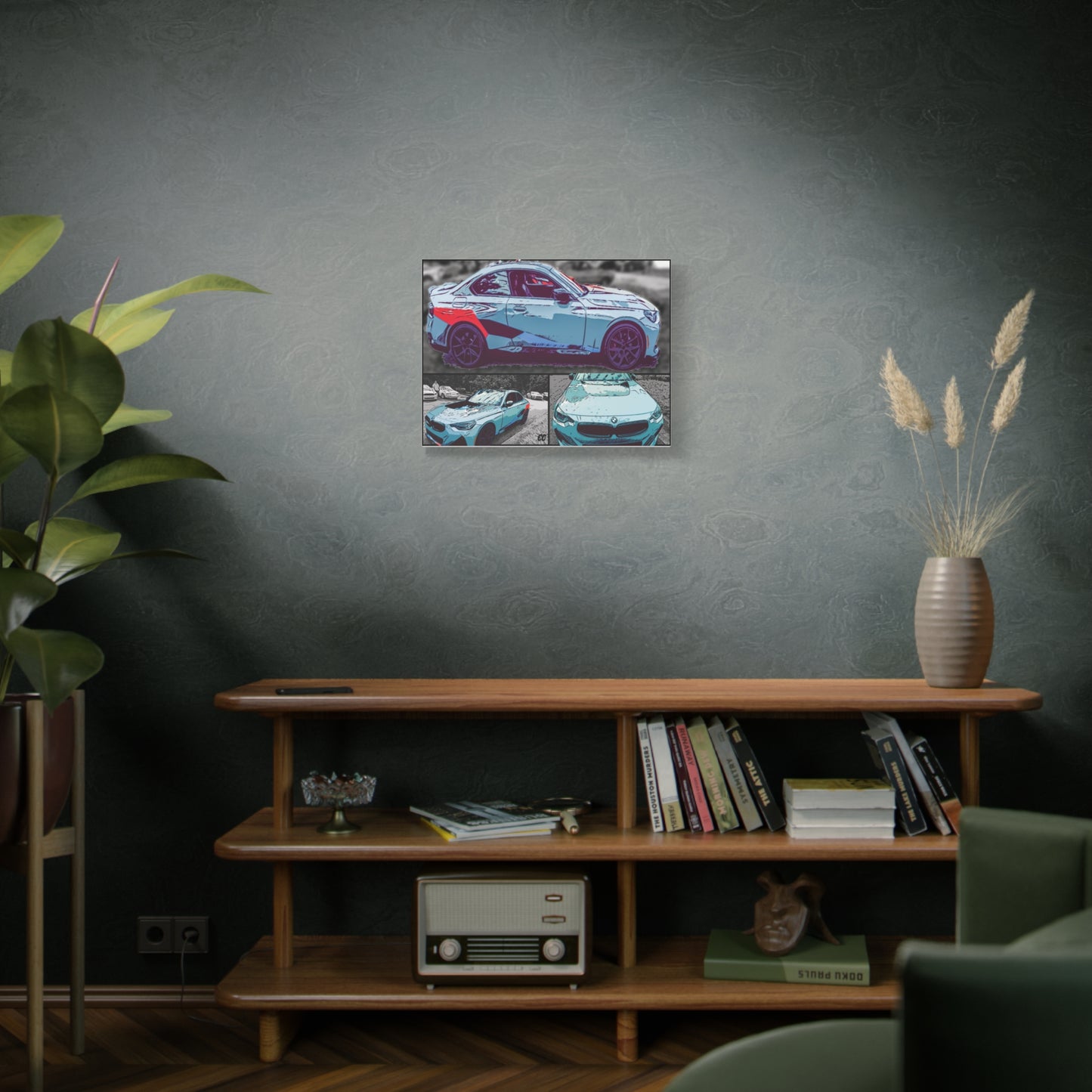 Comic My Ride! Custom Single or Multi-Image Matte Canvas Wall Art featuring YOUR Car!