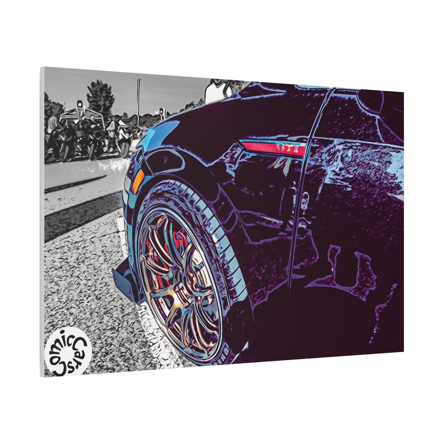 Canvas Print German Import Sports Car Luxury Decor for Car Enthusiasts