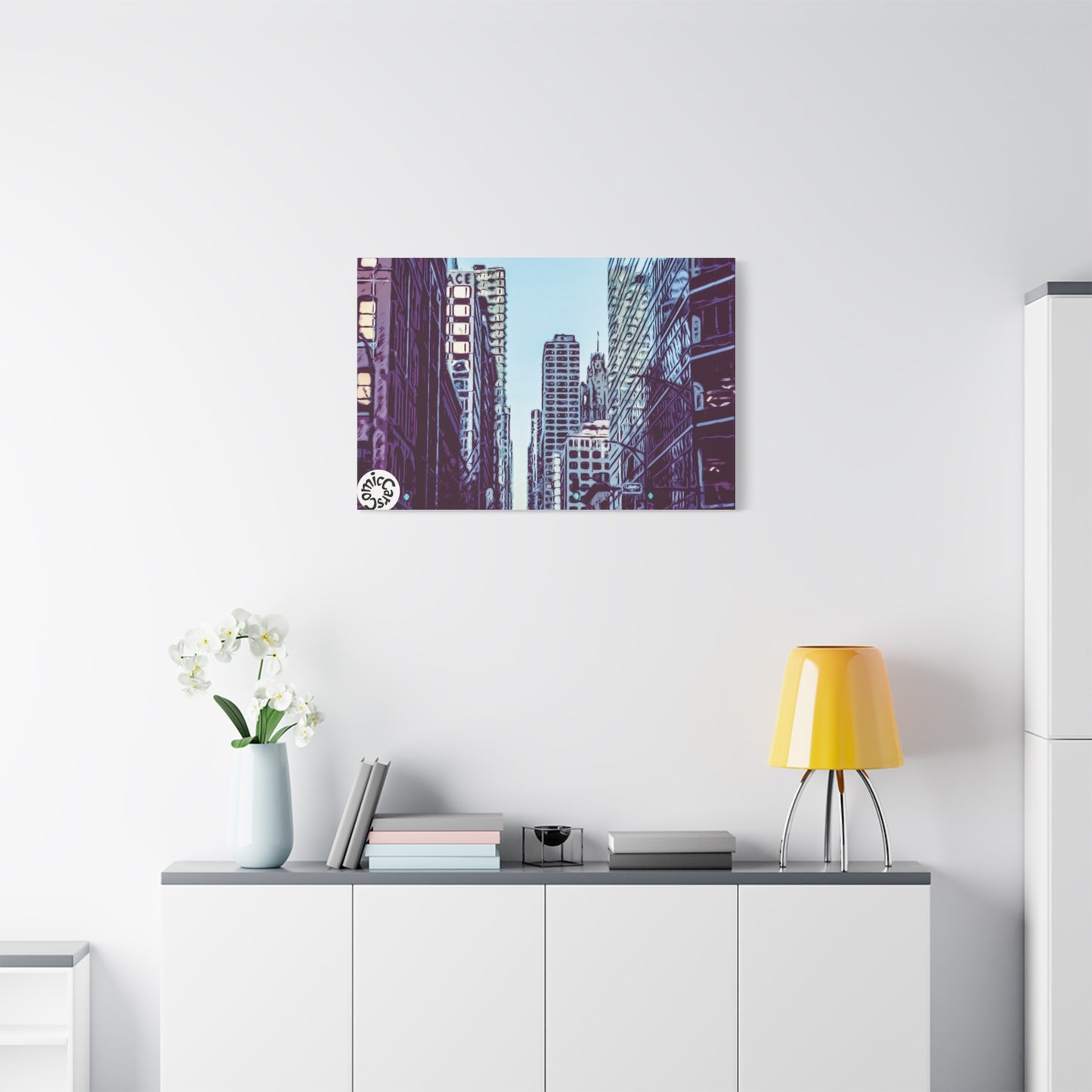 Chi-Town Cruises Matte Canvas Wall Art Urban Decor for Home and Office