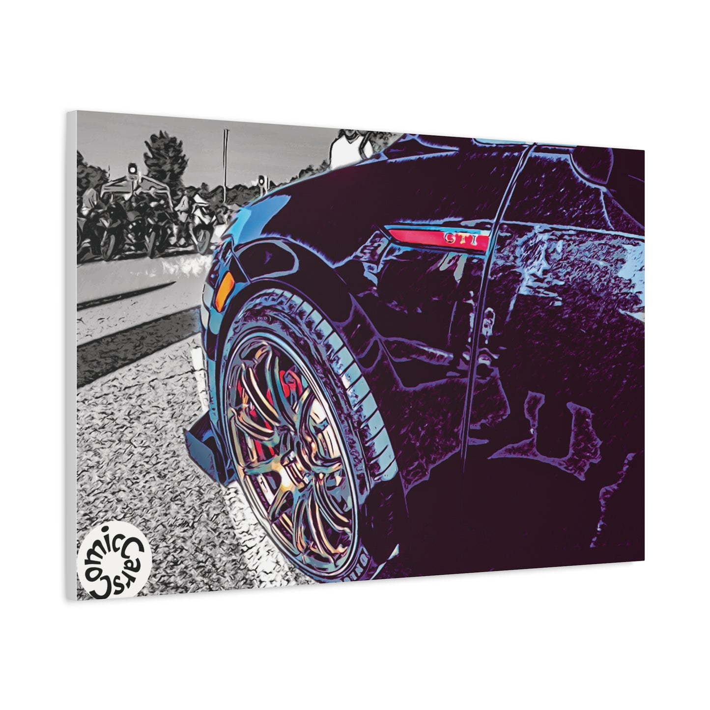 Canvas Print German Import Sports Car Luxury Decor for Car Enthusiasts